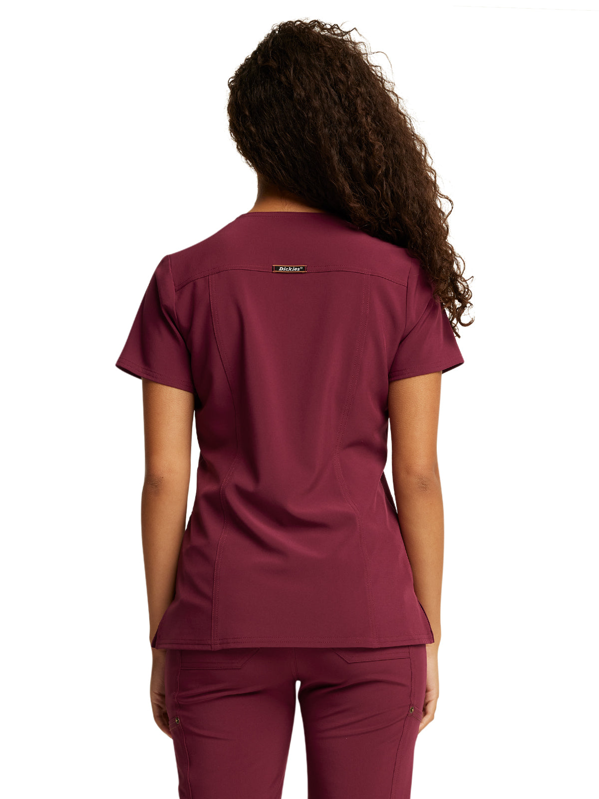 Women's V-Neck Top - DK747 - Wine