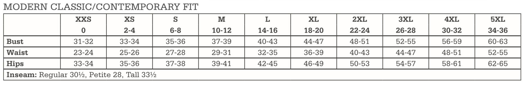 SIZECHART