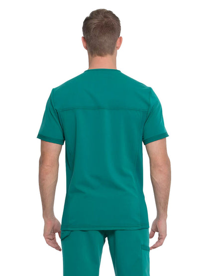 Men's 2-Pocket Tuckable V-Neck Top - DK865 - Hunter Green