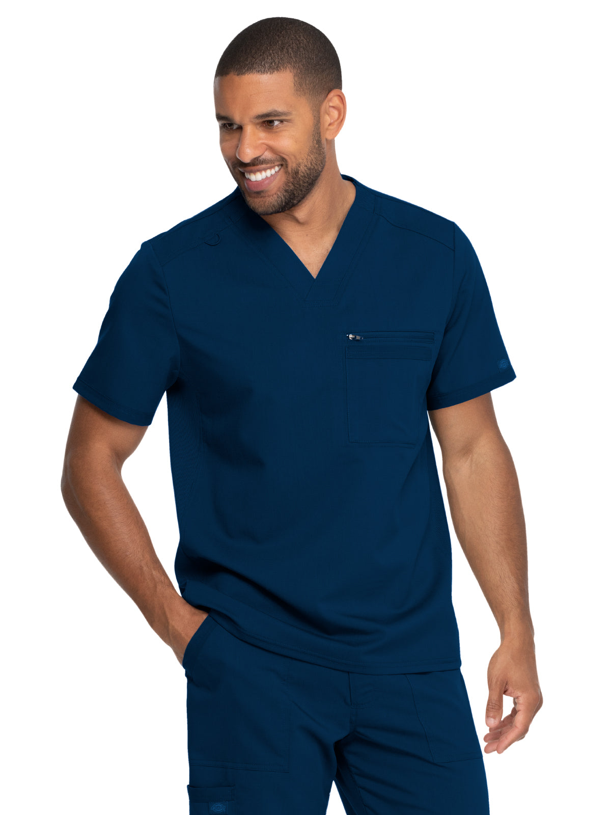 Men's 2-Pocket Tuckable V-Neck Top - DK865 - Navy