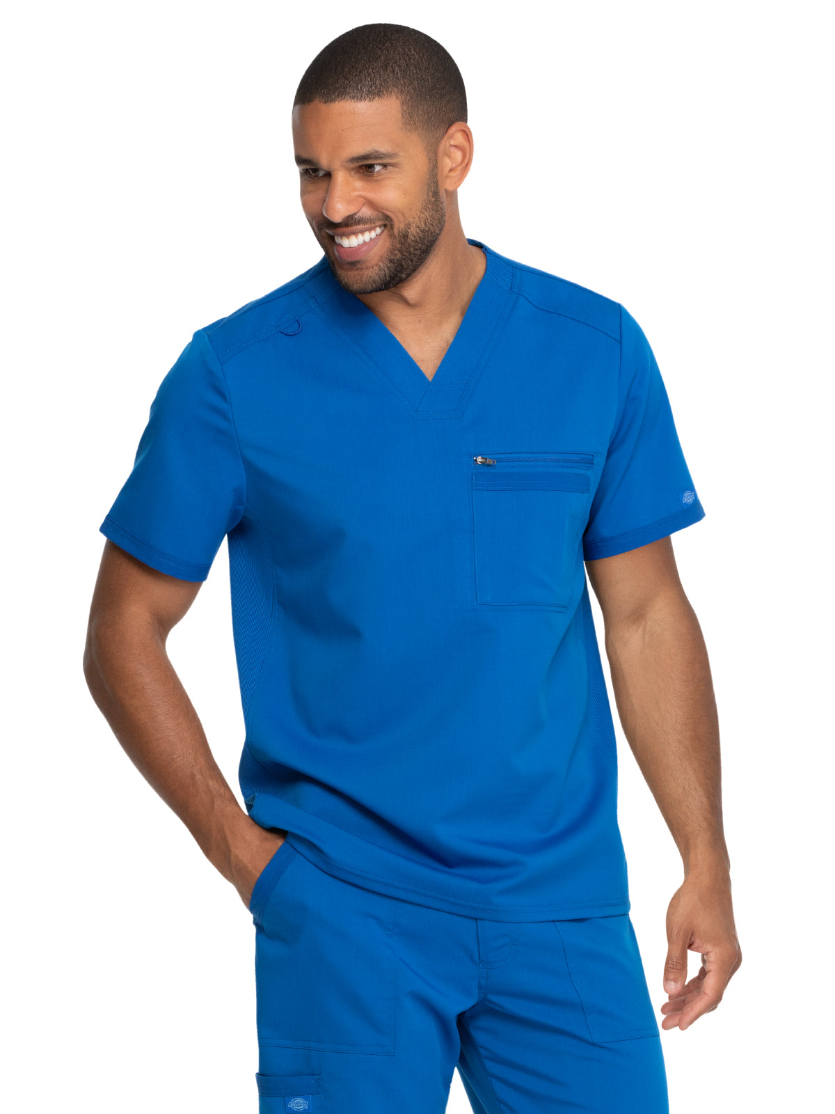 Men's 2-Pocket Tuckable V-Neck Top - DK865 - Royal