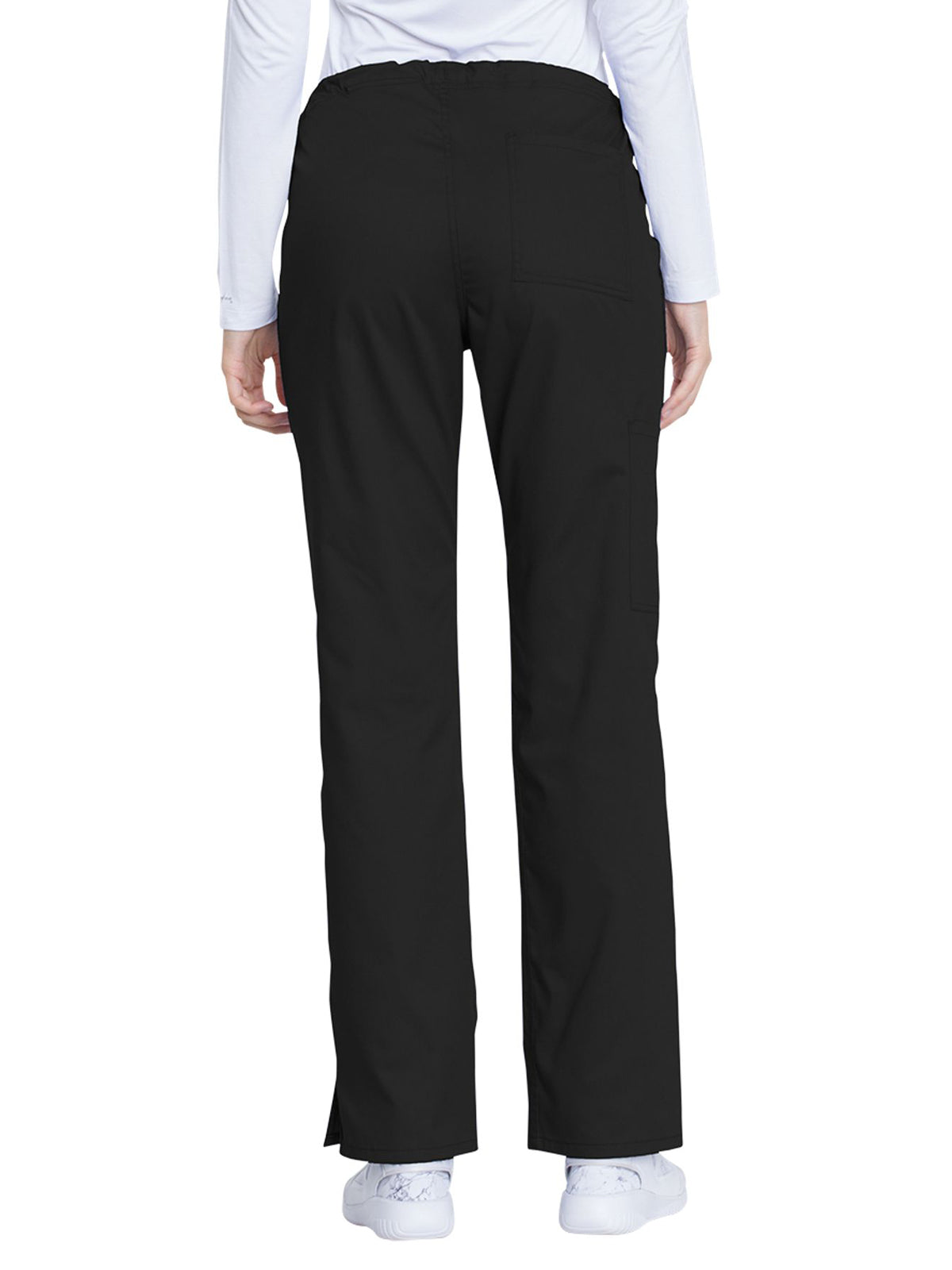 Women's 4-Pocket Mid Rise Straight Leg Pant - GD100 - Black