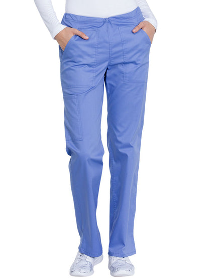 Women's 4-Pocket Mid Rise Straight Leg Pant - GD100 - Ciel Blue