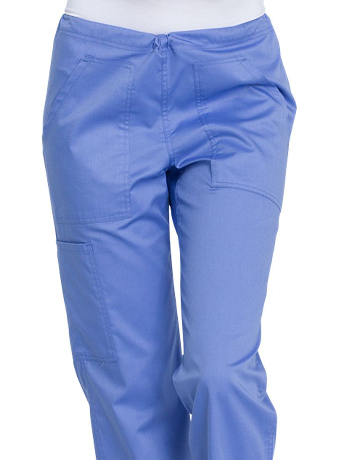 Women's 4-Pocket Mid Rise Straight Leg Pant - GD100 - Ciel Blue