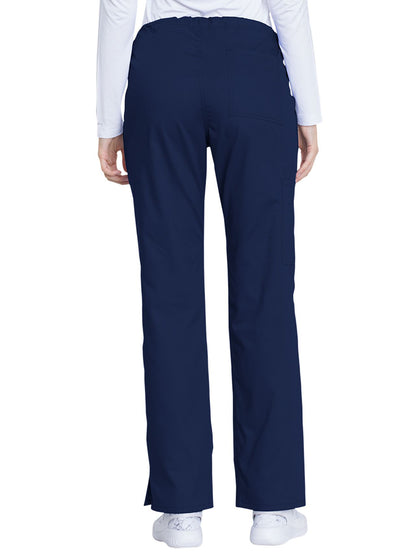 Women's 4-Pocket Mid Rise Straight Leg Pant - GD100 - Navy