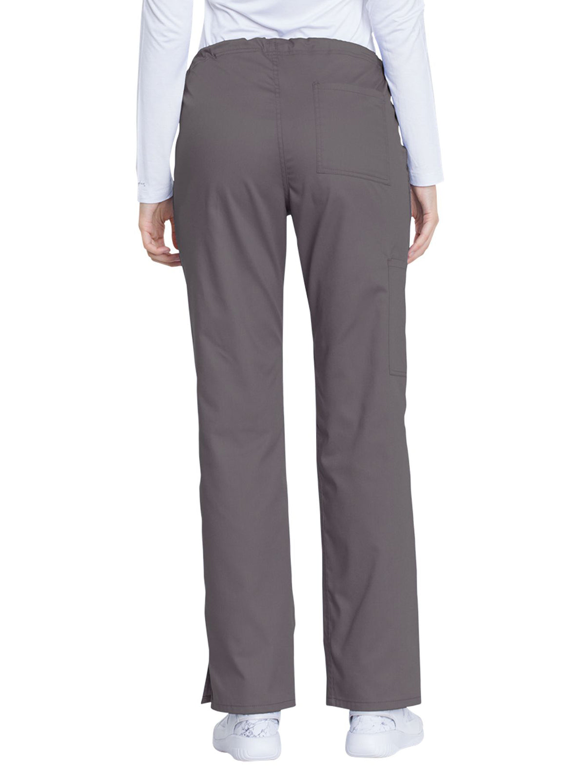 Women's 4-Pocket Mid Rise Straight Leg Pant - GD100 - Pewter