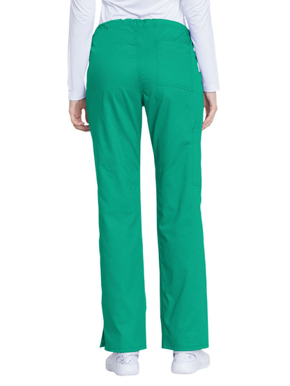 Women's 4-Pocket Mid Rise Straight Leg Pant - GD100 - Surgical Green