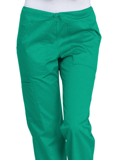 Women's 4-Pocket Mid Rise Straight Leg Pant - GD100 - Surgical Green