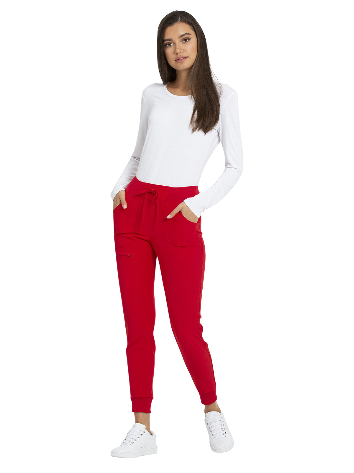 Women's Drawstring Jogger - HS030 - Red