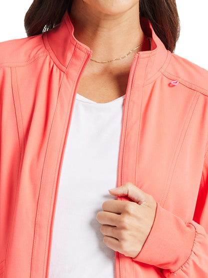 Women's 4-Pocket Zip Front Jacket - HS347 - Go Guava