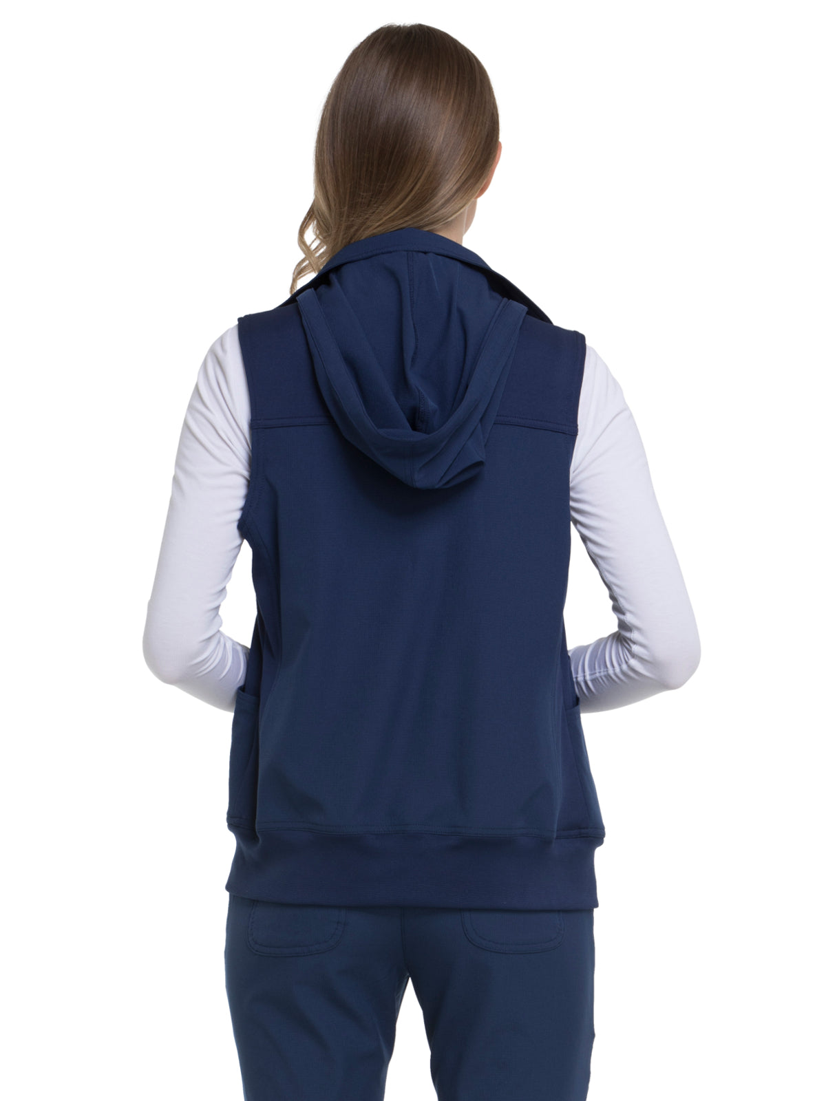 Women's Zip Front Vest - HS500 - Navy