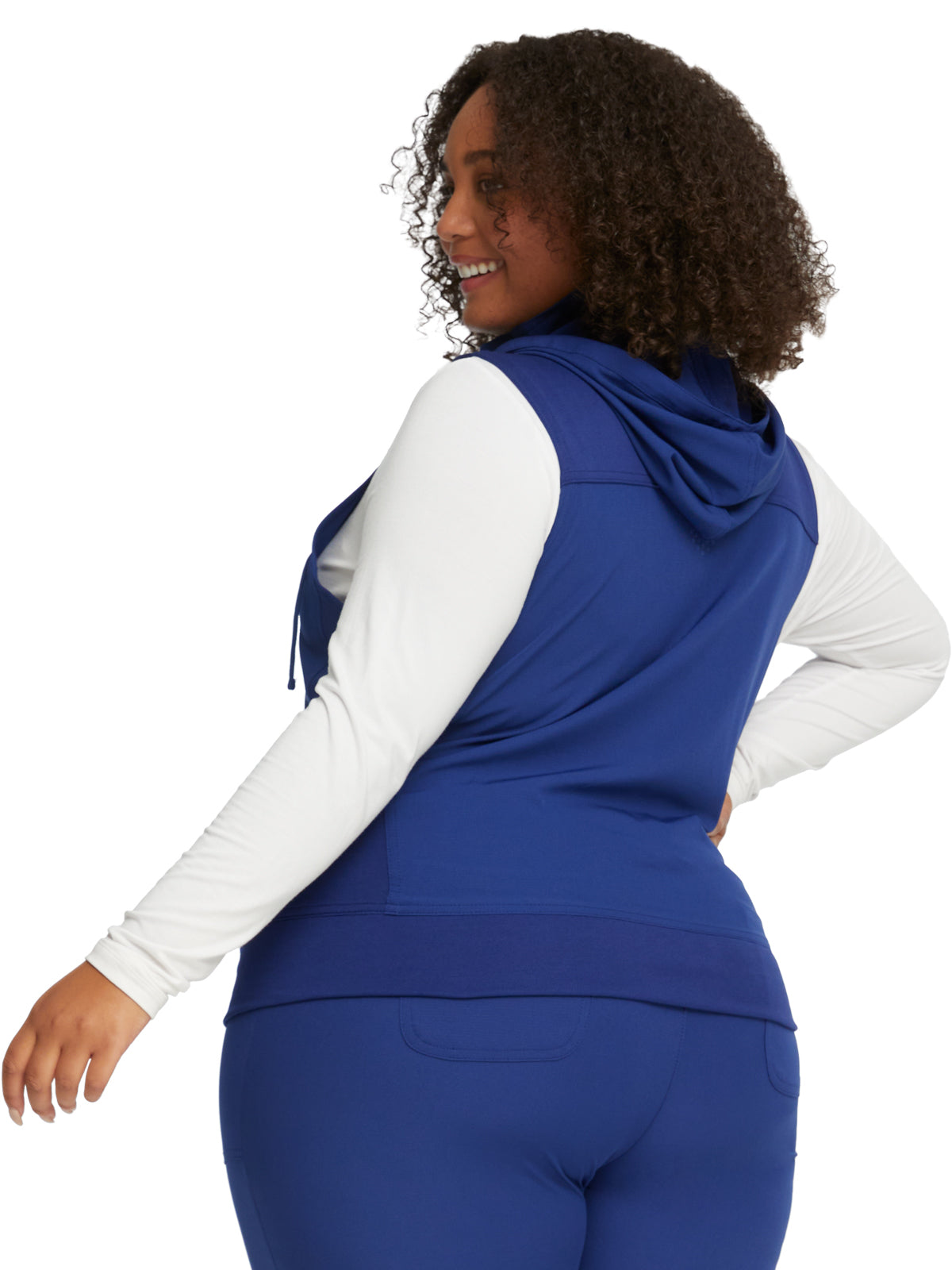 Women's Zip Front Vest - HS500 - Royal