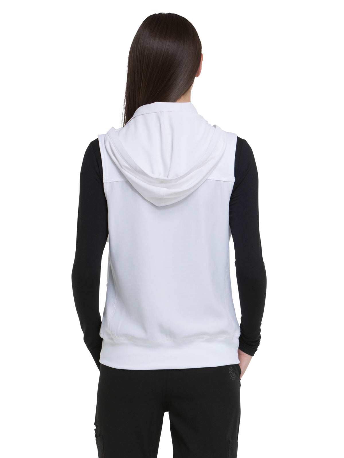 Women's Zip Front Vest - HS500 - White