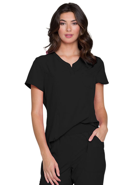 Women's Tuckable V-Neck Top - HS710 - Black