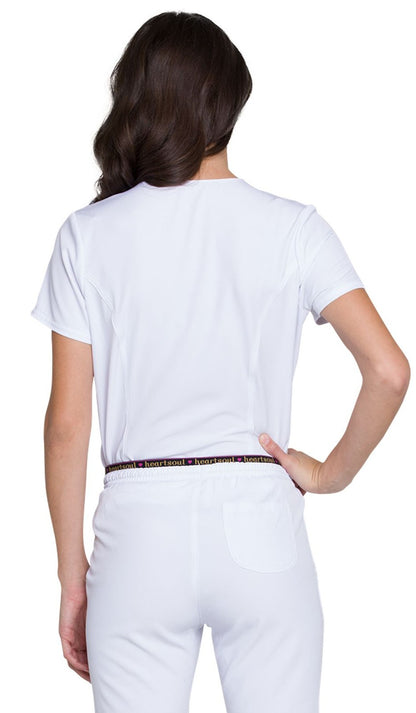 Women's Tuckable V-Neck Top - HS710 - White