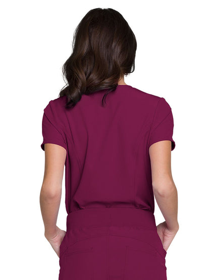 Women's Tuckable V-Neck Top - HS710 - Wine