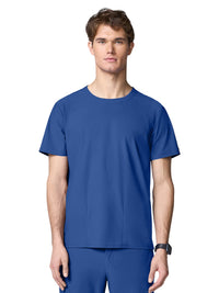 Men's 2-Pocket Crew Neck Scrub Top - IN00020 - Royal