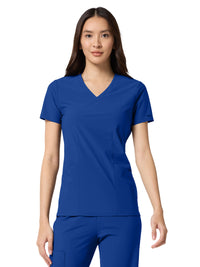 Women's 2-Pocket V-Neck Top - IN00033 - Royal