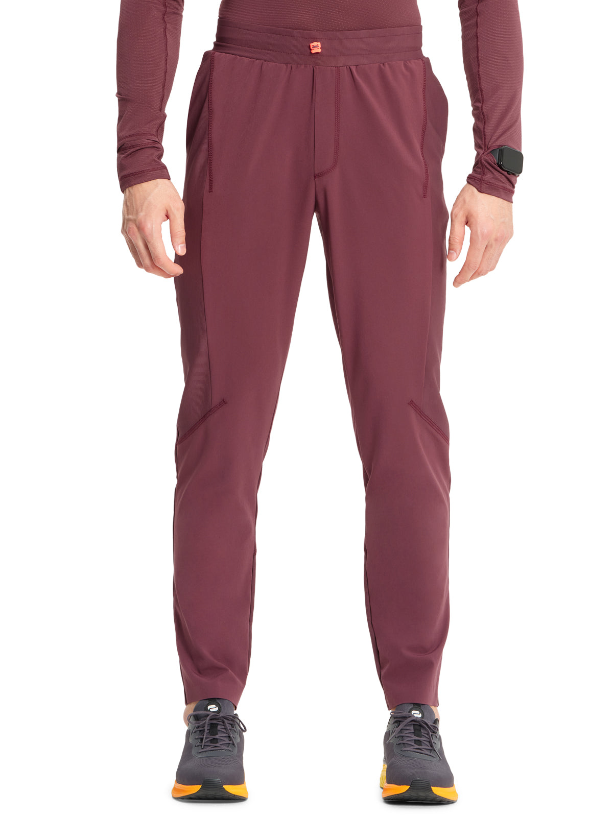 Men's 4-Pocket Mid Rise Tapered Leg Pant - IN008A - Plum Velvet