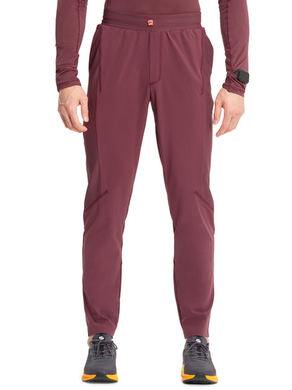 Men's 4-Pocket Mid Rise Tapered Leg Pant - IN008A - Plum Velvet