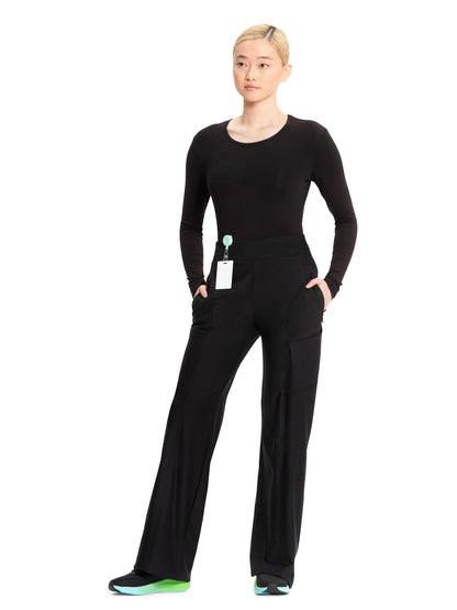 Women's 5-Pocket Mid Rise Pant - IN009A - Black