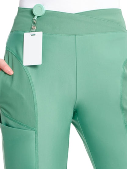 Women's 5-Pocket Mid Rise Pant - IN009A - Matcha Latte