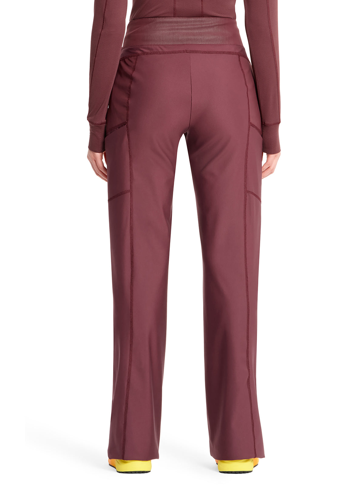 Women's 5-Pocket Mid Rise Pant - IN009A - Plum Velvet