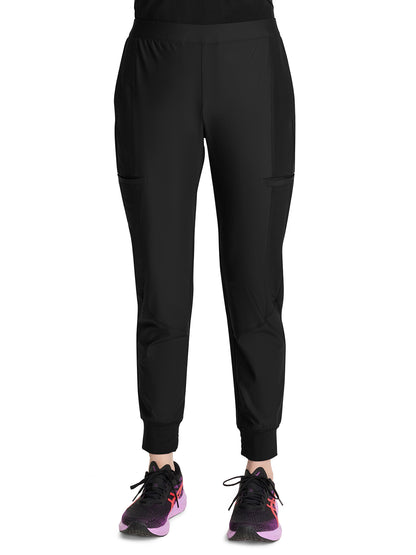 Women's 5-Pocket Knit Convertible Jogger - IN012A - Black