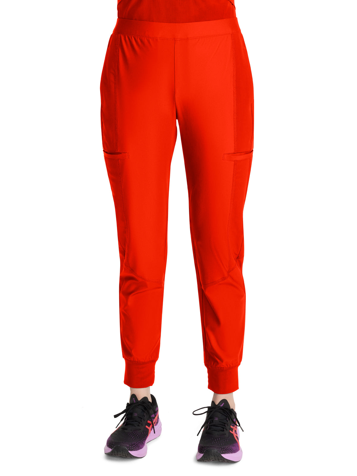 Women's 5-Pocket Knit Convertible Jogger - IN012A - Vivid Orange
