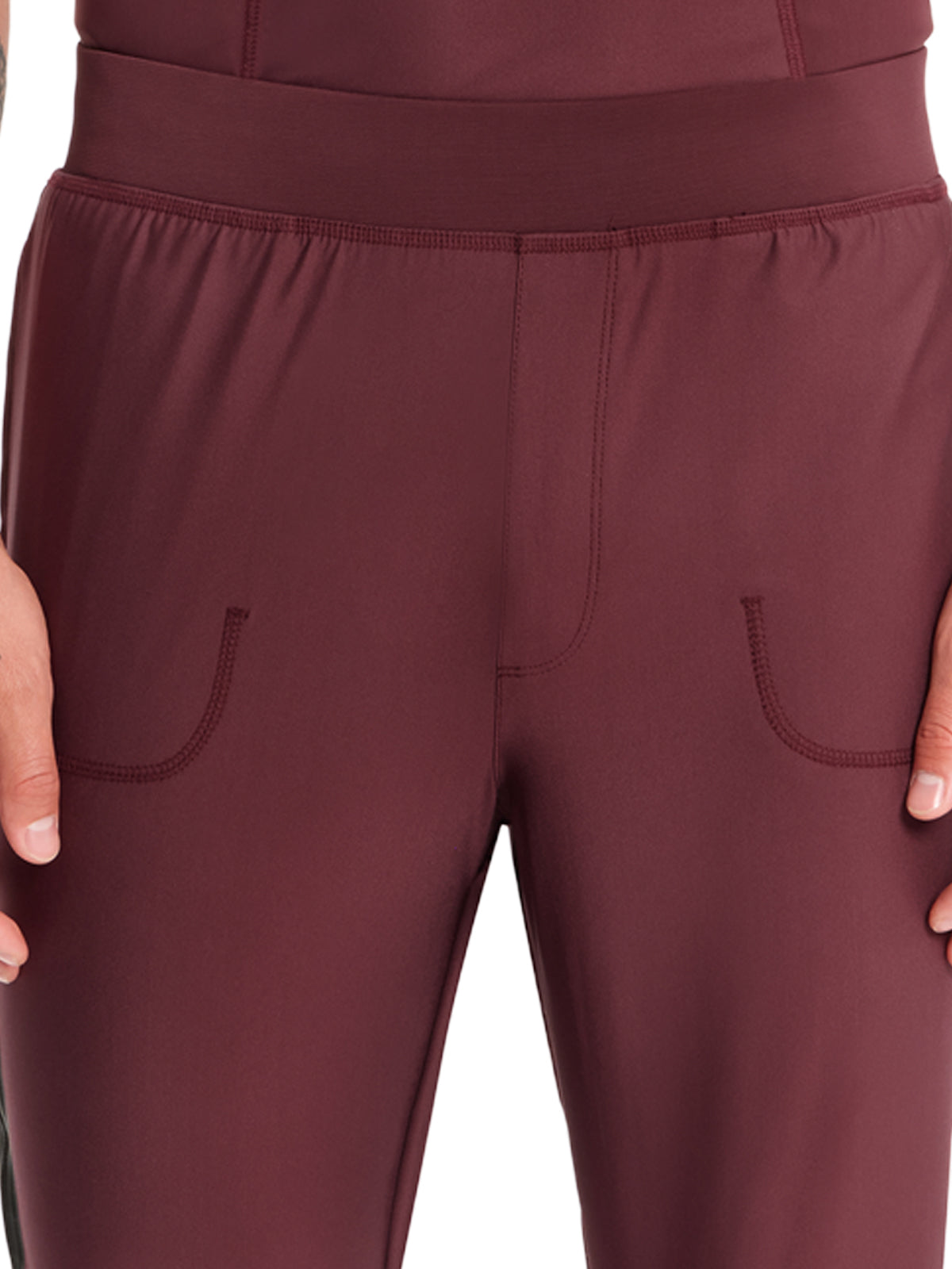 Men's 4-Pocket Natural Rise Jogger Pant - IN022A - Plum Velvet