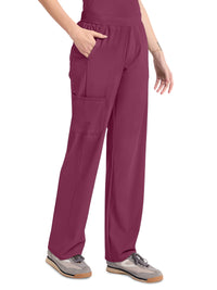 Women's 4-Pocket Straight Leg Pant - IN023A - Wine