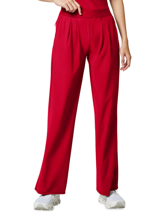 Women's 3-Pocket Wide Leg Pant - IN025A - Cherry Pop