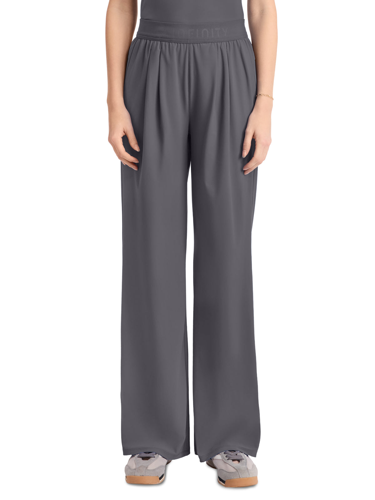 Women's 3-Pocket Wide Leg Pant - IN025A - Pewter