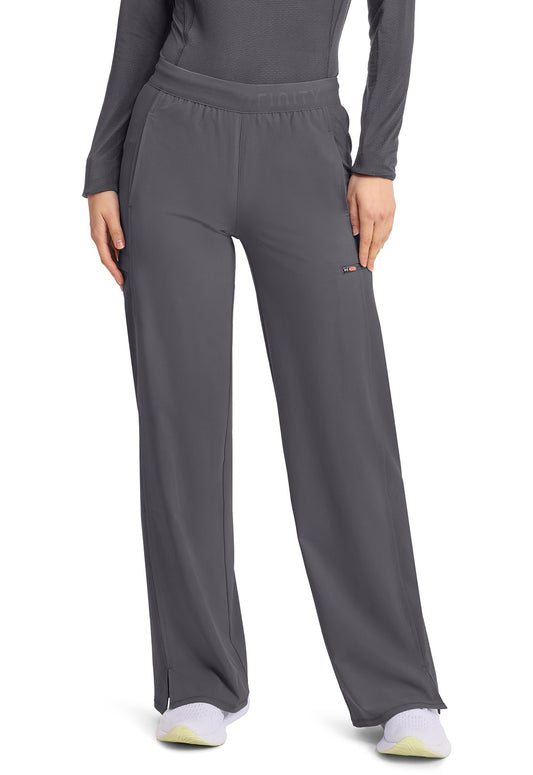 Women's 6-Pocket Wide Leg Pant - IN028A - Pewter