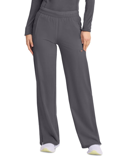 Women's 6-Pocket Wide Leg Pant - IN028A - Pewter