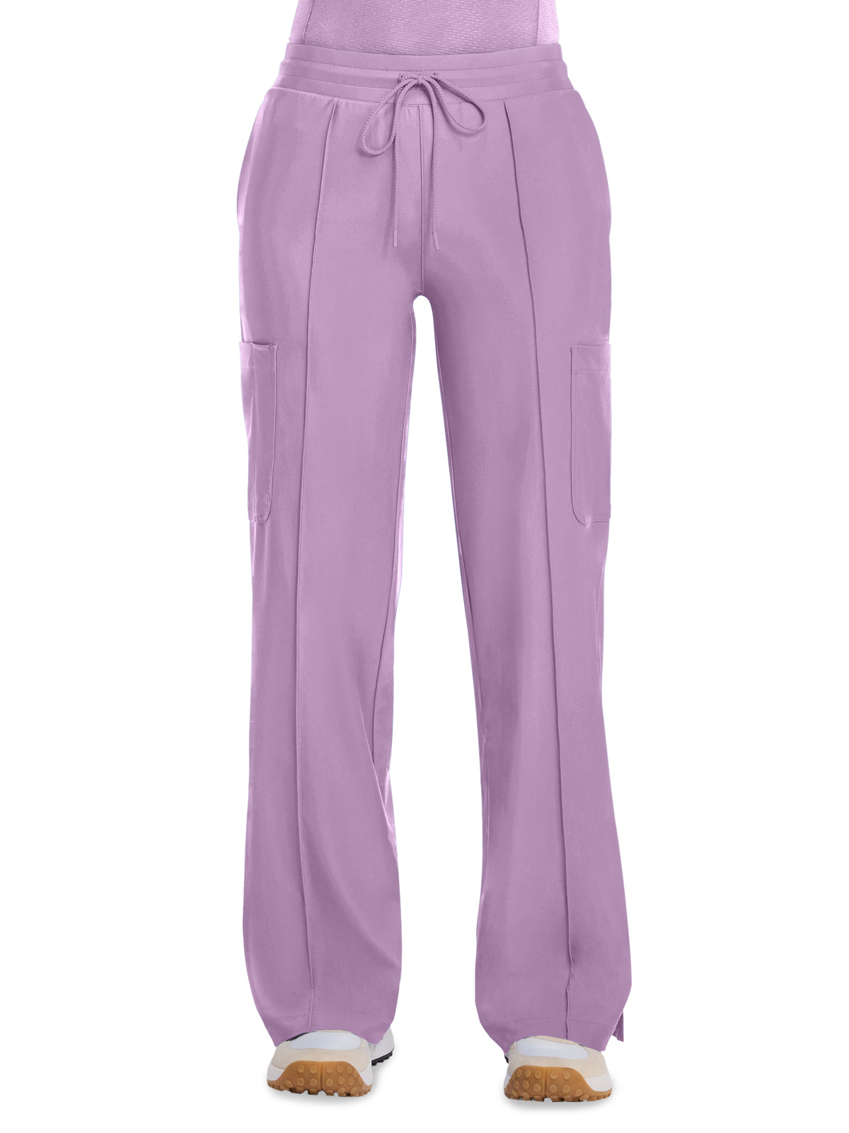 Women's 6-Pocket Pintuck Wide Leg Pant - IN103A - Livewire Lilac