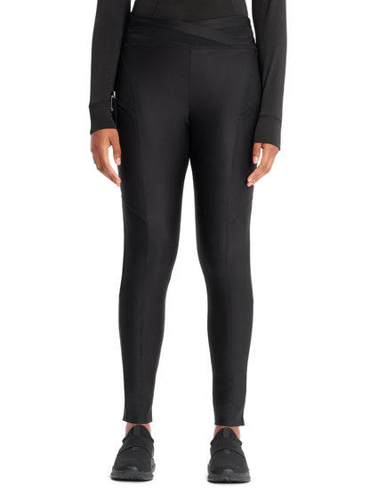 Women's 3-Pocket Natural Rise Legging - IN106A - Black