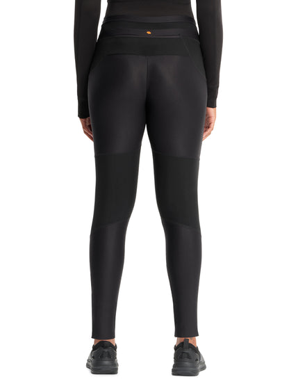 Women's 3-Pocket Natural Rise Legging - IN106A - Black