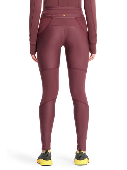 Women's 3-Pocket Natural Rise Legging - IN106A - Plum Velvet