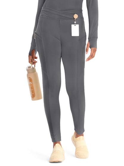 Women's 3-Pocket Natural Rise Legging - IN106A - Pewter