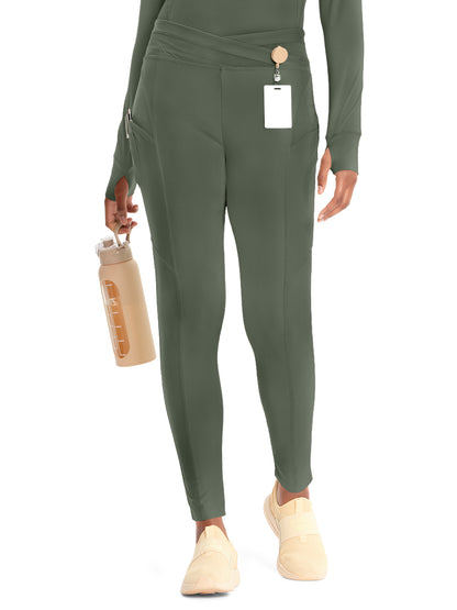 Women's 3-Pocket Natural Rise Legging - IN106A - Sap Green