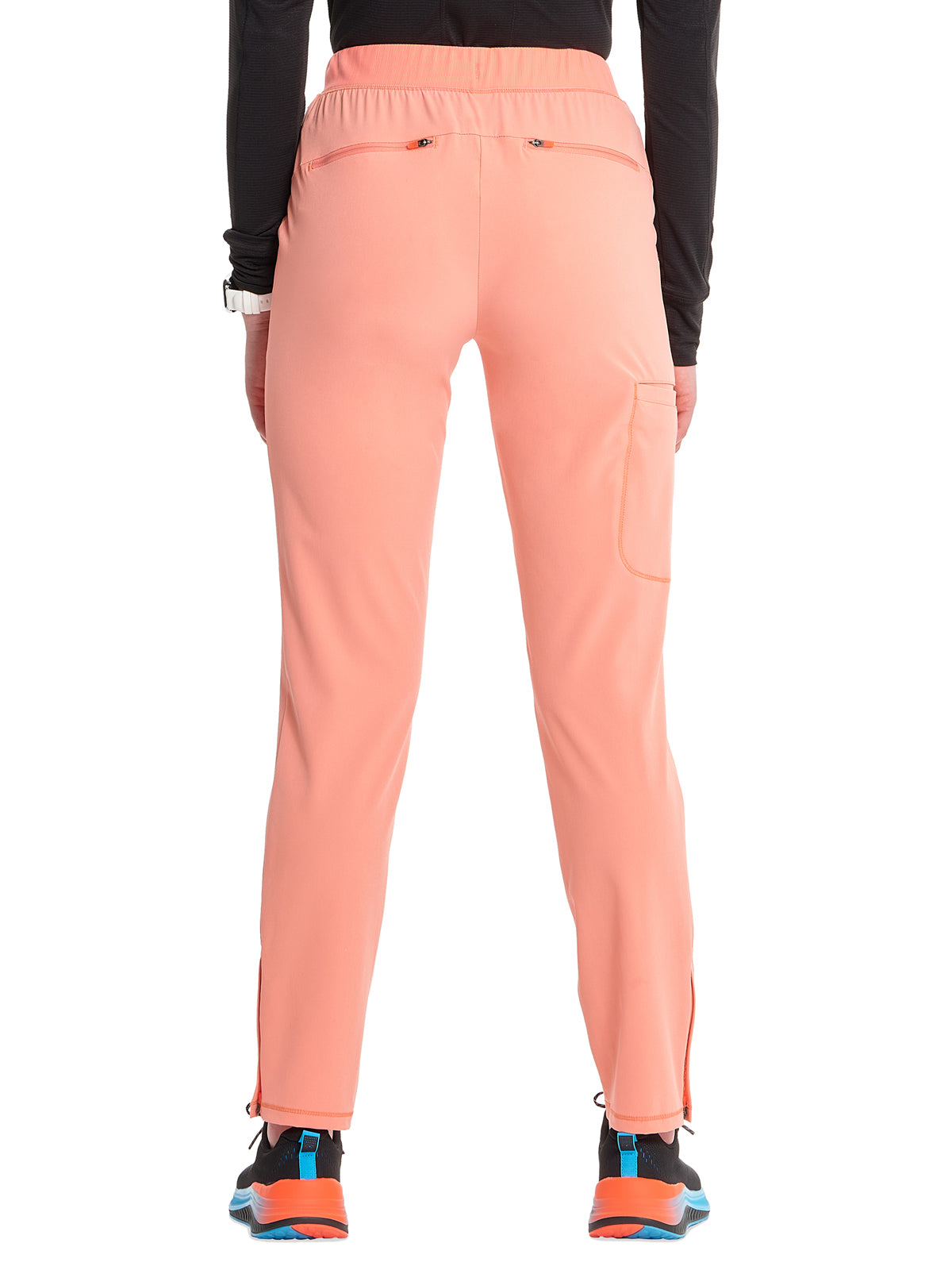 Women's Tapered Leg Cargo Scrub Pant - IN120A - Electric Coral