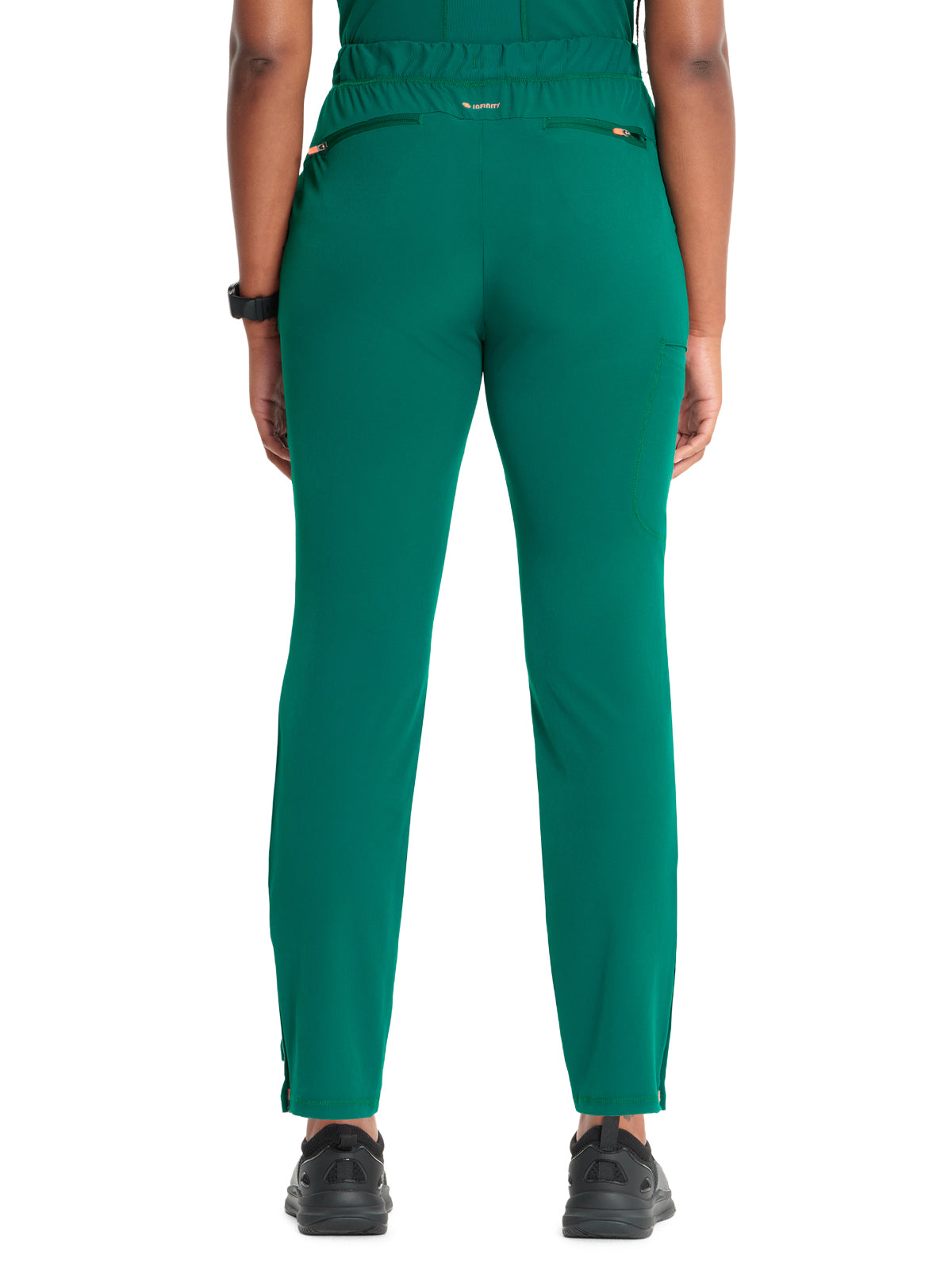 Women's Tapered Leg Cargo Scrub Pant - IN120A - Hunter