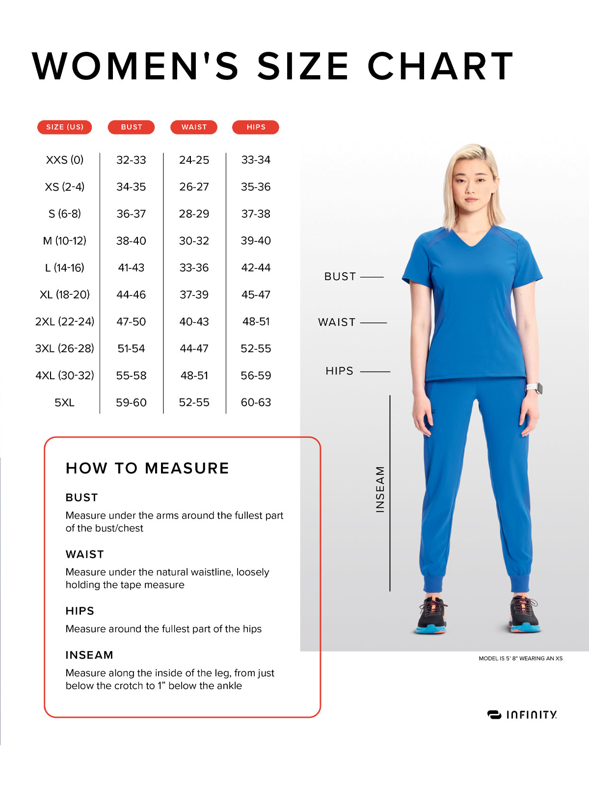 Women's Tapered Leg Cargo Scrub Pant - IN120A - Teal Blue