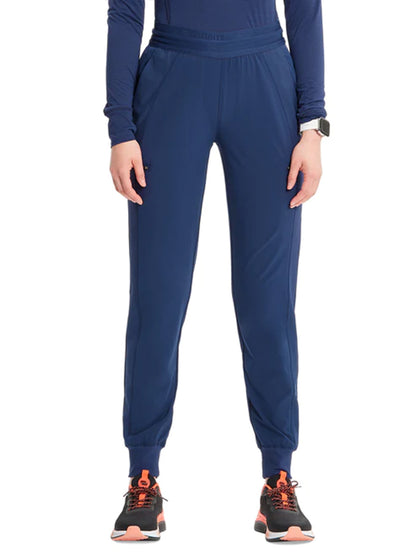 Women's Mid Rise Jogger Pant - IN122A - Navy