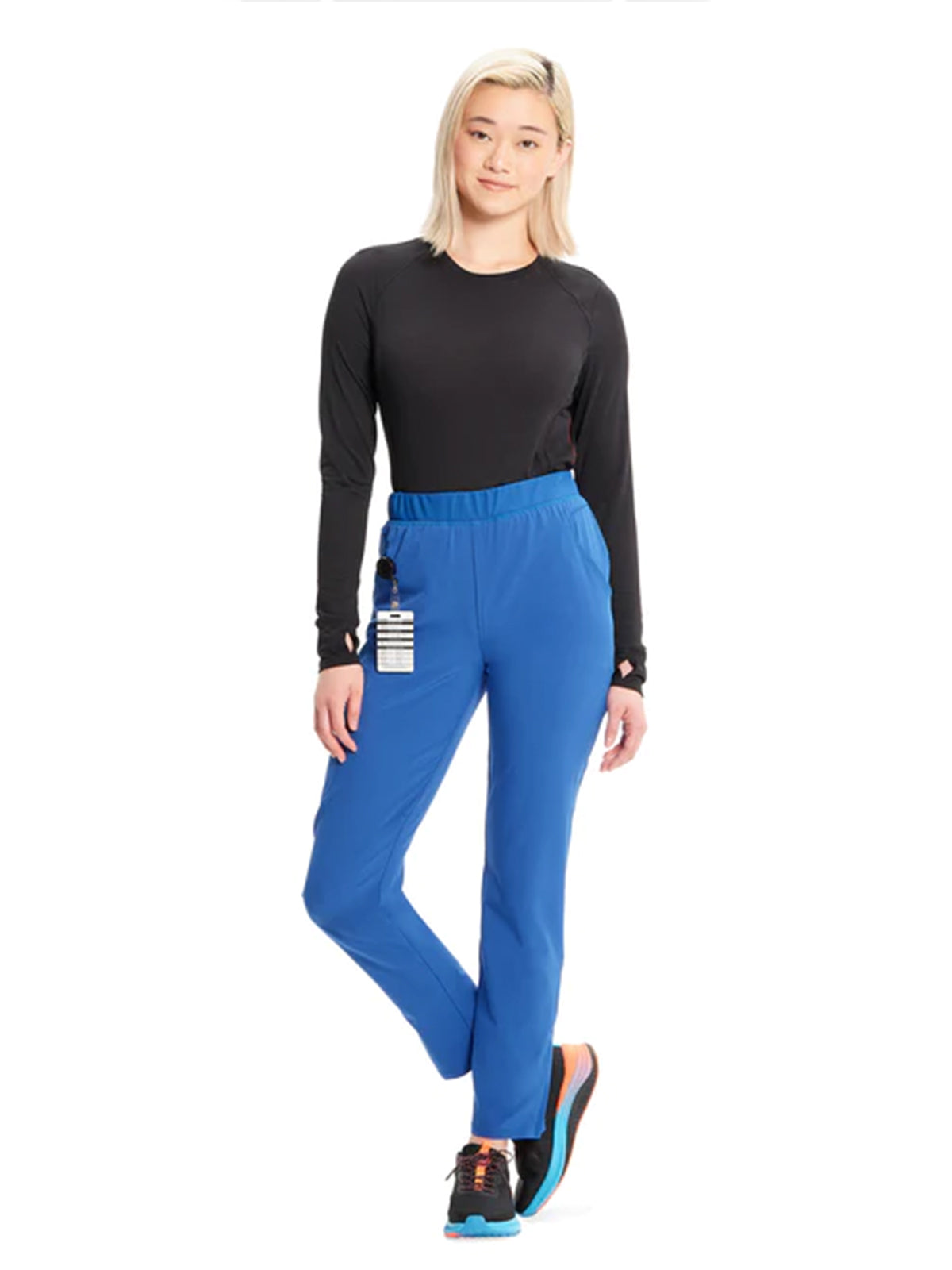 Women's Mid Rise Jogger Scrub Pant - IN122A - Royal