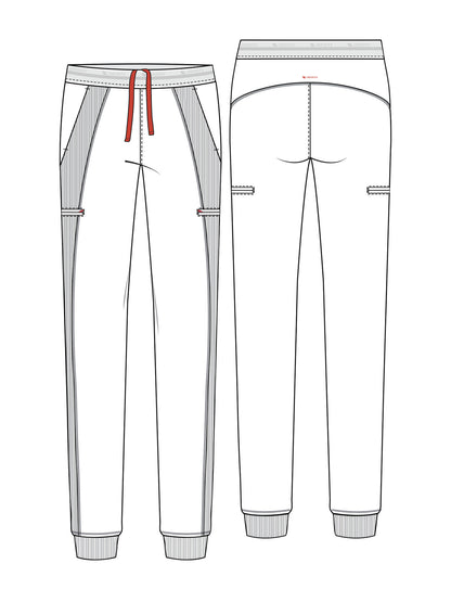 Women's Mid Rise Jogger Pant - IN122A - Aquaturque