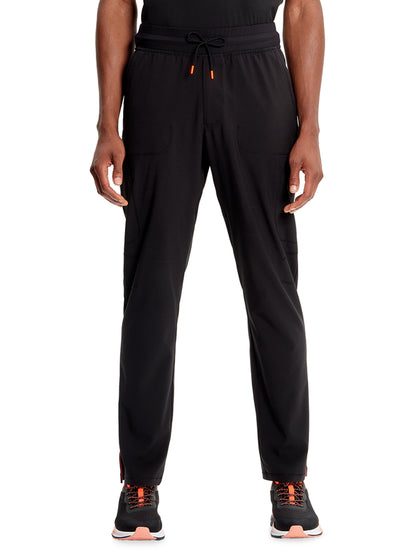 Men's Straight Leg Scrub Pant - IN200A - Black