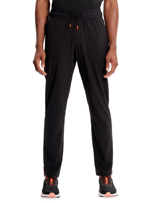 Men's Straight Leg Scrub Pant - IN200A - Black