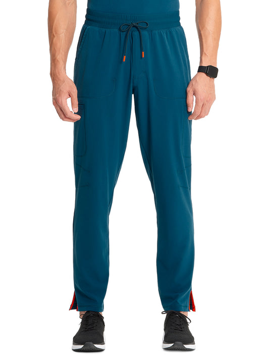 Men's Straight Leg Scrub Pant - IN200A - Caribbean Blue